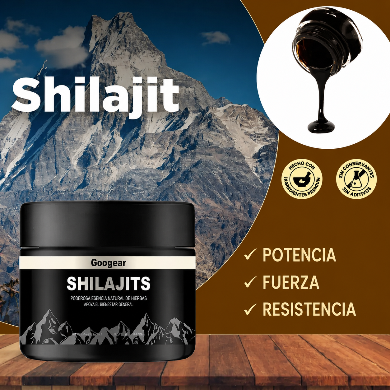 Shilajit 100% Puro del Himalaya