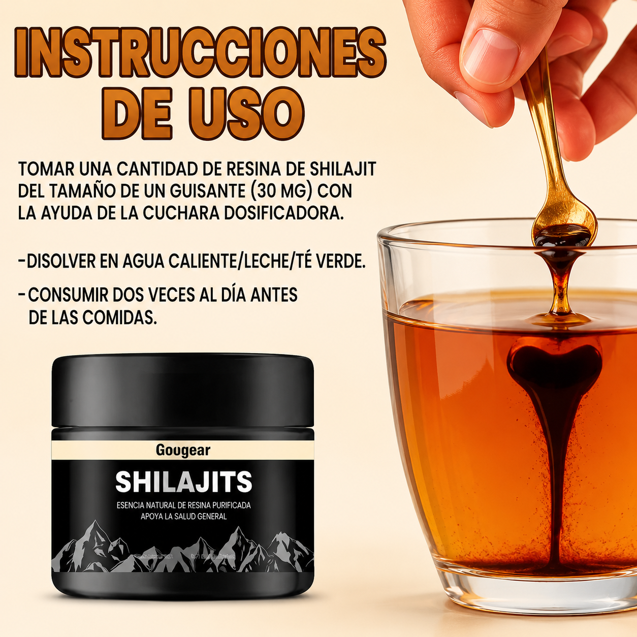 Shilajit 100% Puro del Himalaya